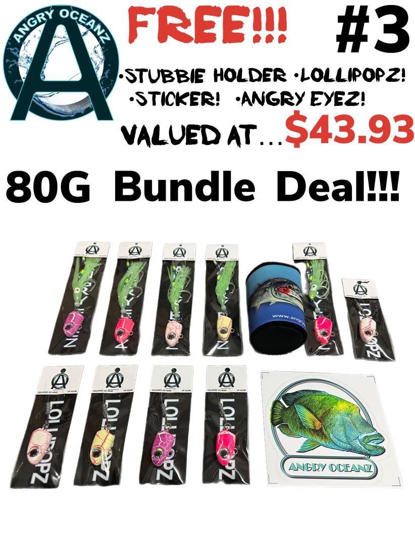 Angry Eyez 80g Hybrid Jig Bundle Deal #3